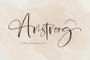 Amstrong Script: An Elegant Signature Font for Creative Projects