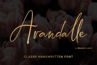 Arandalle Script: A Handwritten Font with Timeless Style