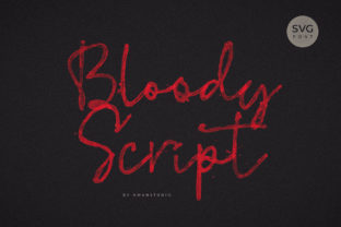 Bloody Script: A Typeface with Grit and Guts