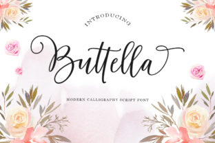 Buttella Script: A Modern Calligraphy Font for Elegant Design