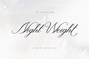 Discover Night Weight Script: A Font with Handwritten Charm