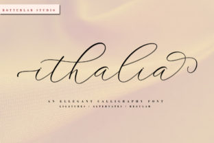 Ithalia Script: A Modern Calligraphy Font for Creative Projects