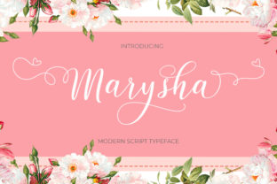 Marysha Script: A Modern Calligraphy for Elegant Design