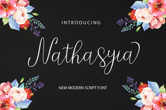 Nathasyia Script: A Sweet, Modern Font with Dynamic Style