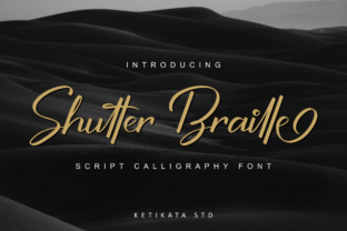 Shutter Braille Script: A Modern Calligraphy Typeface